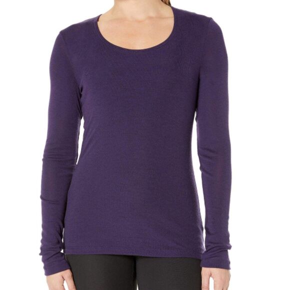 Icebreaker Tops - Icebreaker Women's Merino 175 Long Sleeve Thermal Top- Size Small Purple Base